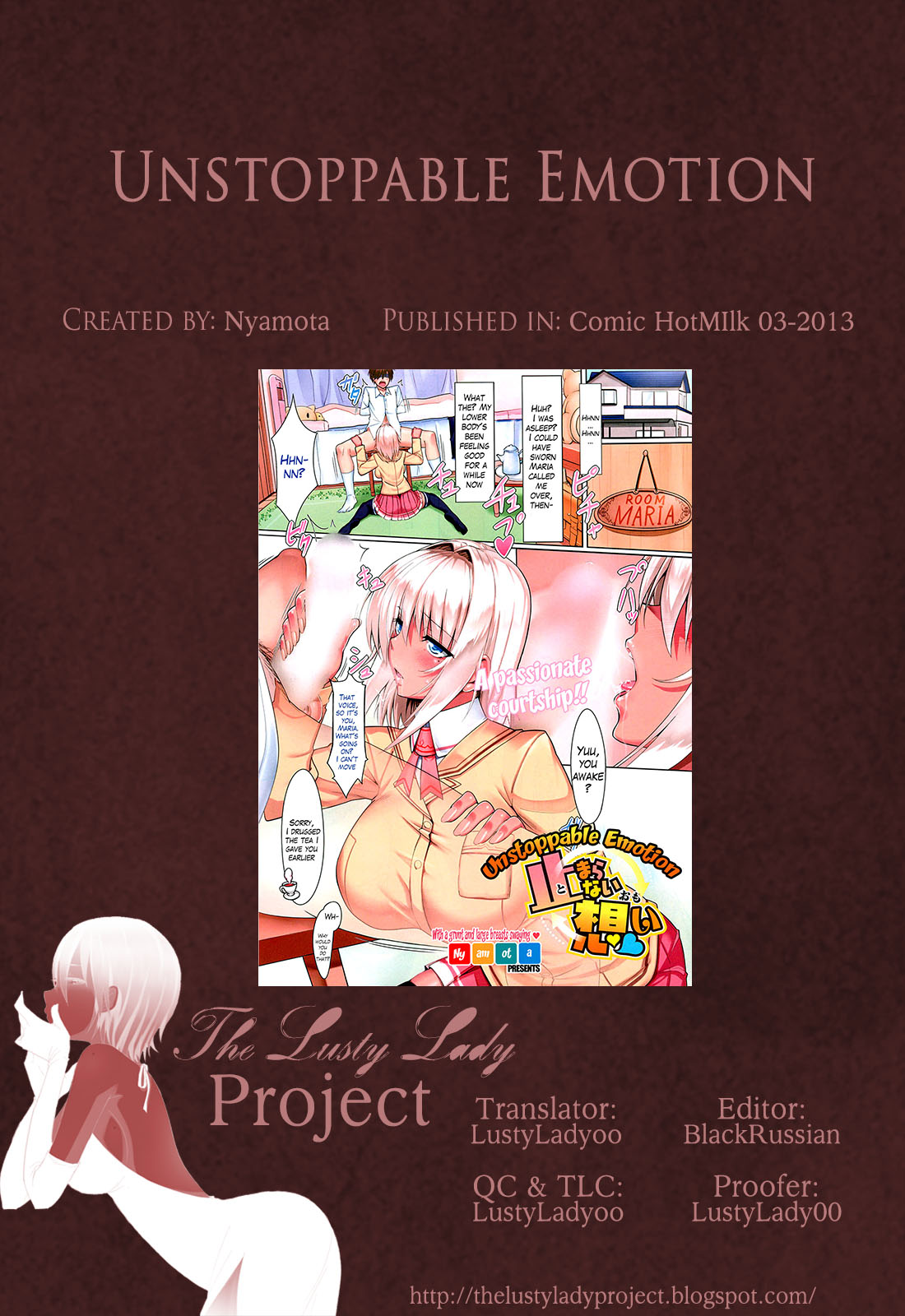 [Nyamota] Tomaranai Omoi | Unstoppable Emotion (COMIC HOTMiLK 2013-03) [English] {The Lusty Lady Project} [にゃもた] 止まらない想い (コミックホットミルク 2013年3月号) [英訳]