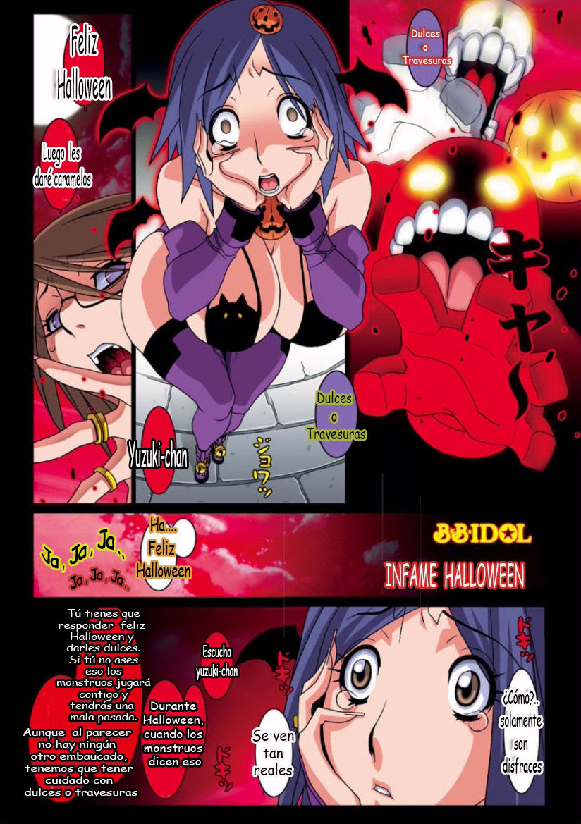[Koutarou] Harenchi ♡ Halloween no Kan | Infame Halloween (B☆B☆IDOL) [Spanish] [こうたろう] ハレンチ♡ハロウィンの巻 (B☆B☆IDOL) [スペイン翻訳]